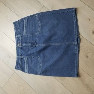 Dress Barn Womens 4 pocket Denim Skirt